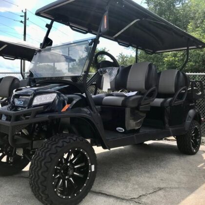 Black 2025 Club Car® Onward® Lifted 6 Passenger Gas