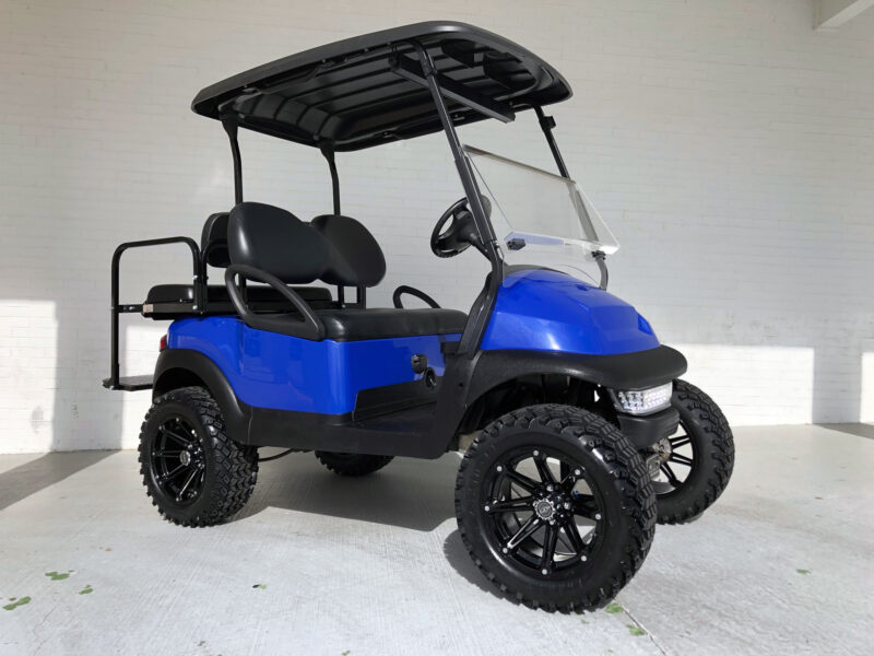 Blue Lifted Club Car Precedent Golf Cart Off Road