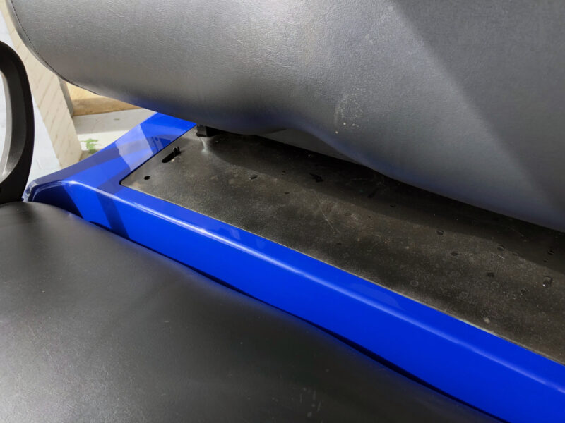 Blue Lifted Club Car Precedent Golf Cart Off Road - Image 2
