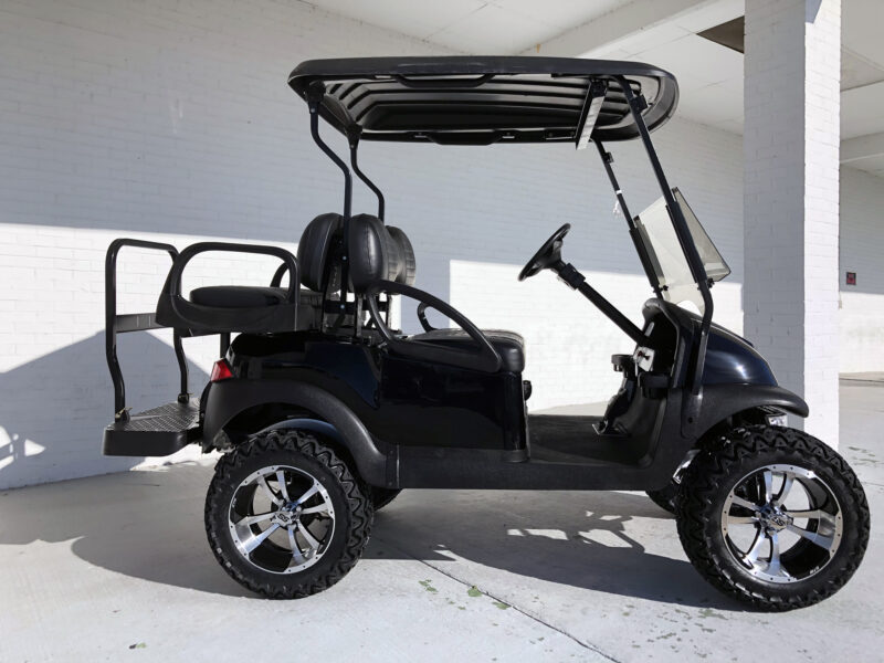 Black Lifted Club Car Precedent MAX 6 Rear Seat - Image 7