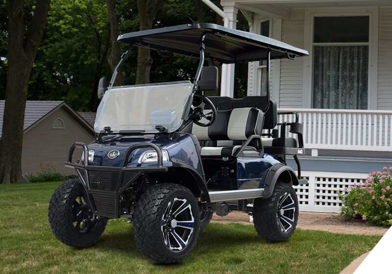 Navy Blue Evolution Forester Golf Cart - Image 4