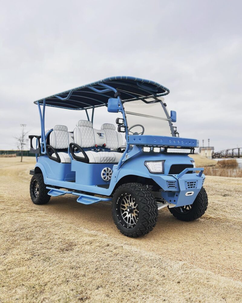 Modified Sky Blue 2022 Club Car Onwards