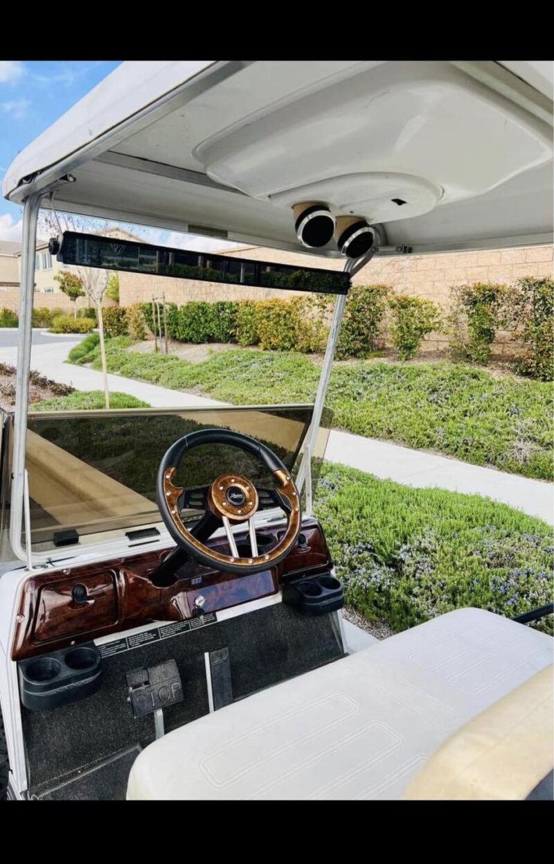 White 1990 Club Car DS 36V Golf Cart - Image 5