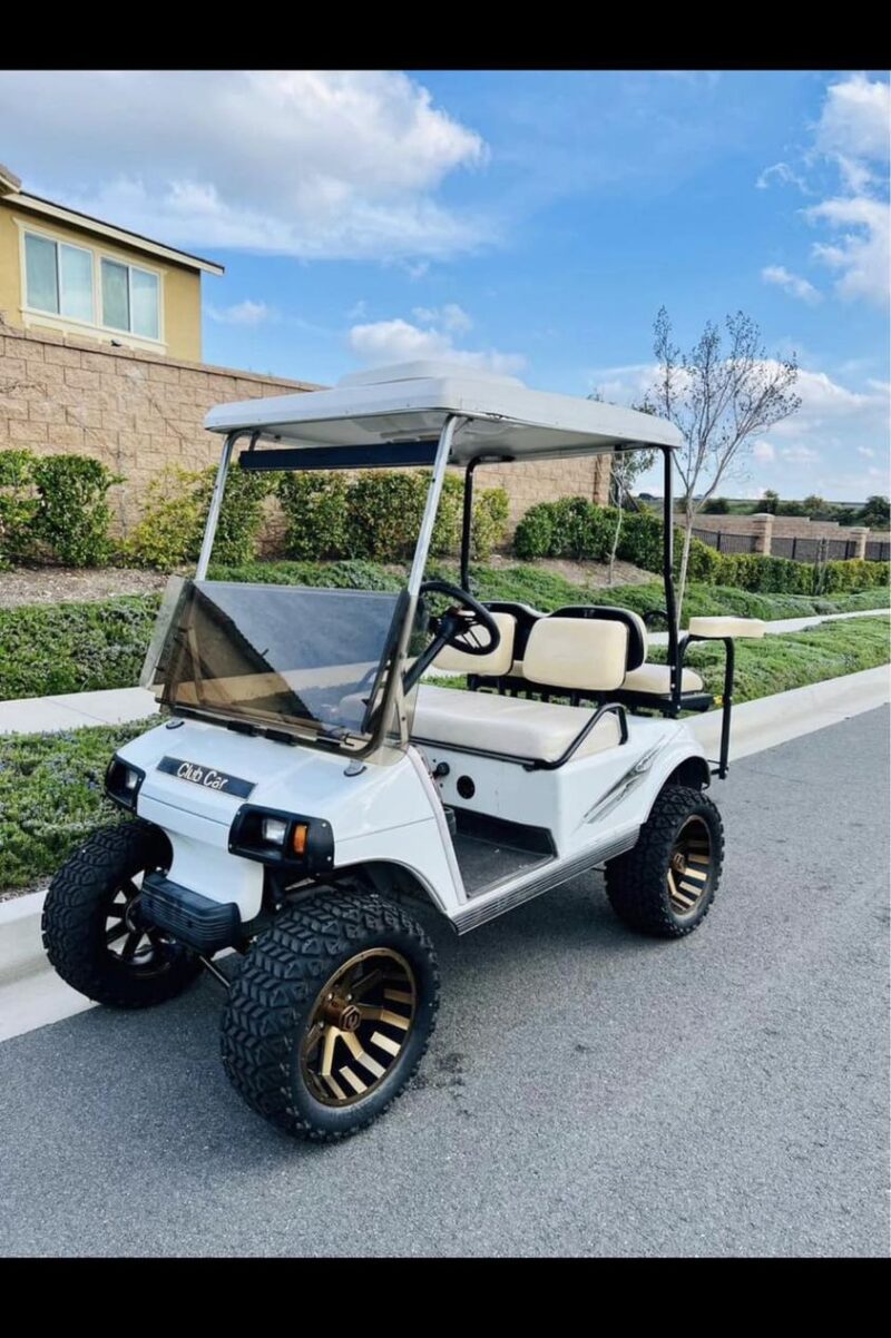 White 1990 Club Car DS 36V Golf Cart - Image 9