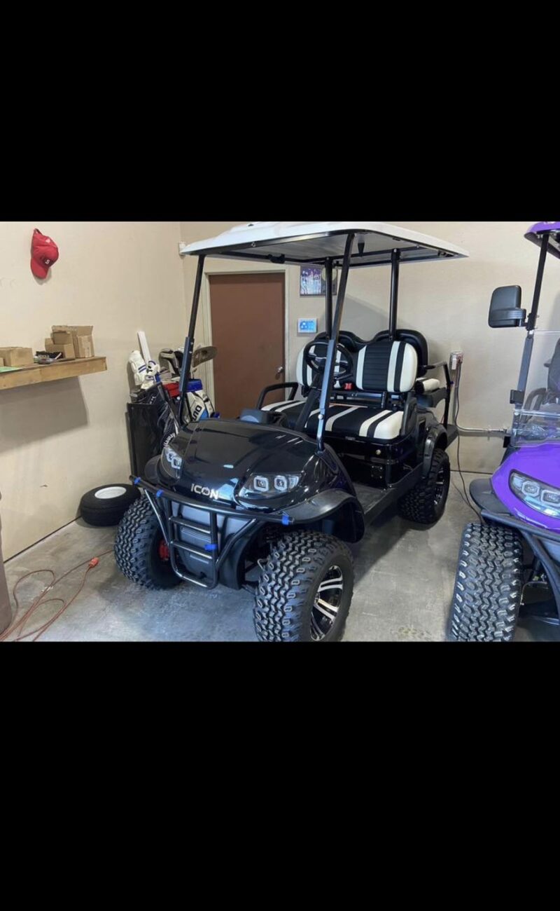 Black Golf Cart 2022 Icon - Image 8