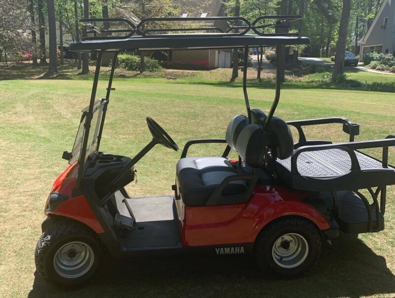 Red 2017 Gas Yamaha Cart - Image 8
