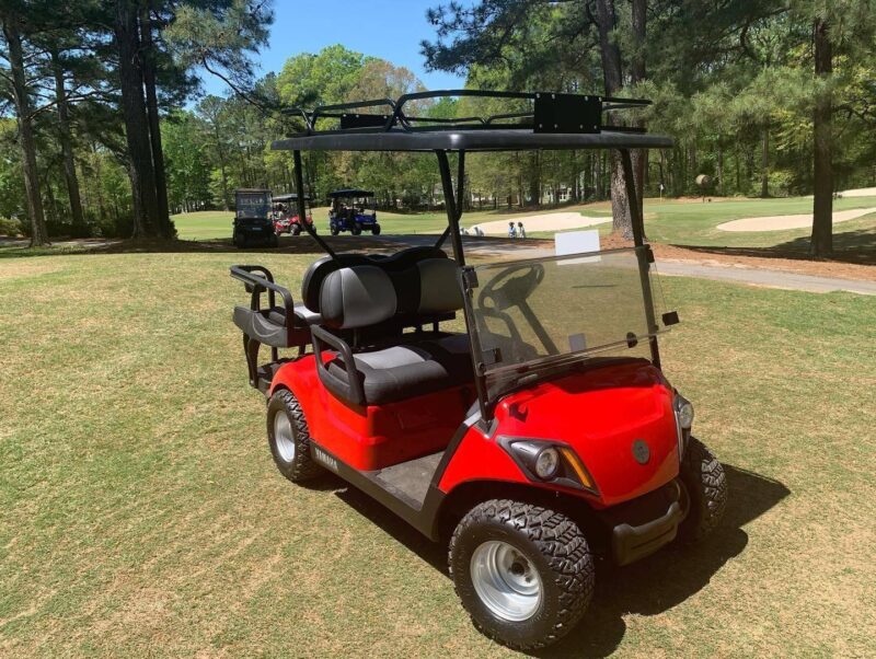 Red 2017 Gas Yamaha Cart