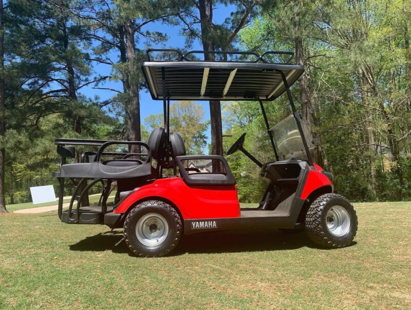 Red 2017 Gas Yamaha Cart - Image 9