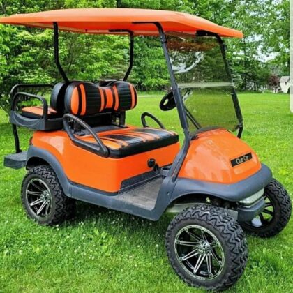 Orange 2016 CLUB CAR PRECEDENT ELECTRIC