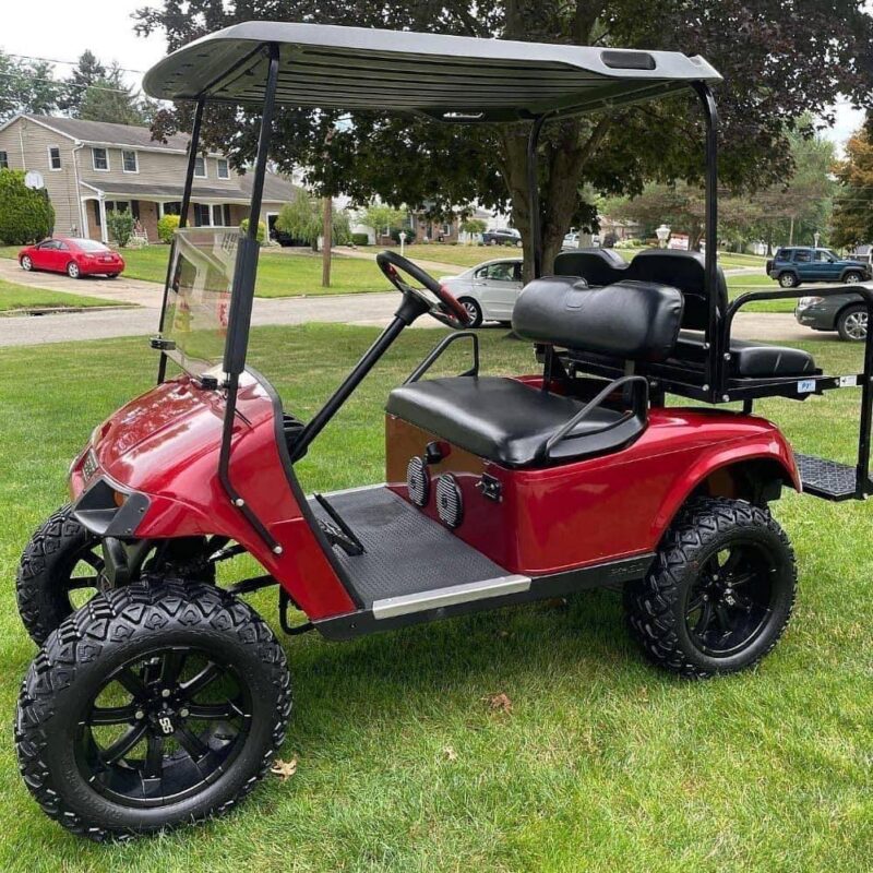 RED 2010 EZGO TXT GAS GOLF CART - Image 3