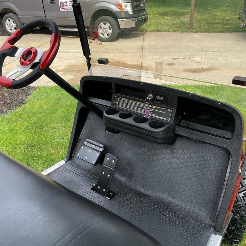 RED 2010 EZGO TXT GAS GOLF CART - Image 8