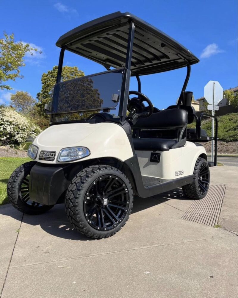 CREAM WHITE 2009 EZGO RXV Golf Cart - Image 3