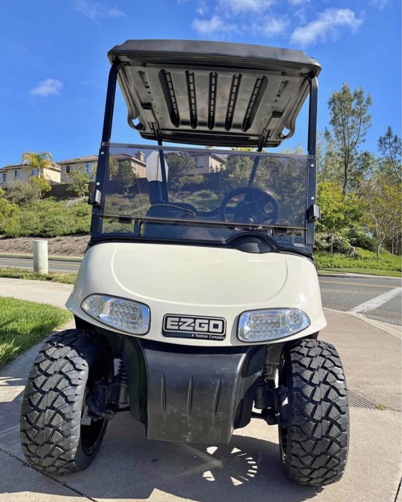 CREAM WHITE 2009 EZGO RXV Golf Cart