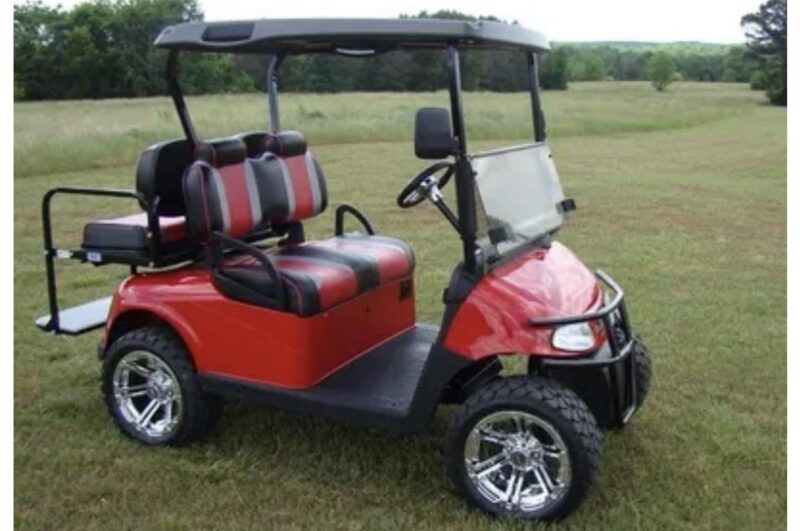 RED 2015 EZ Go RXV ELECTRIC GOLF CART - Image 5