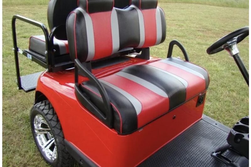 RED 2015 EZ Go RXV ELECTRIC GOLF CART - Image 3