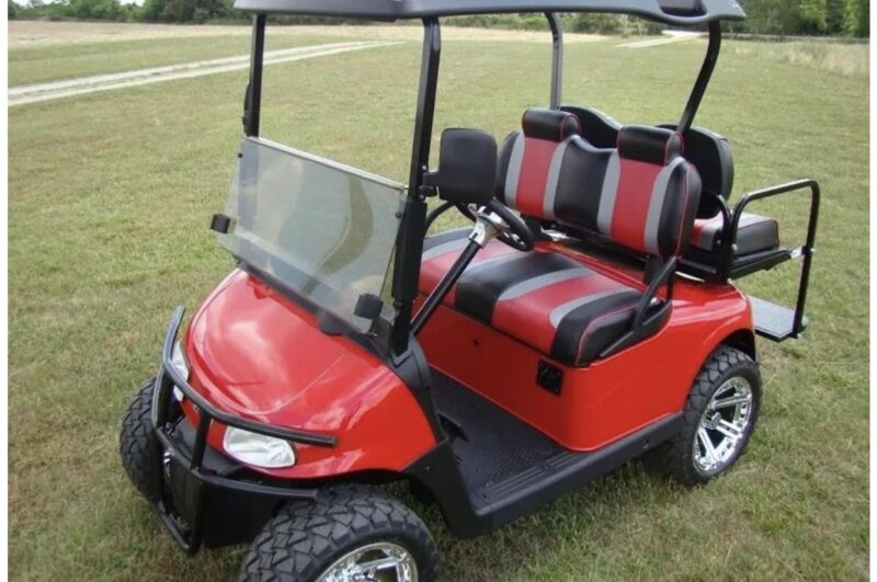 RED 2015 EZ Go RXV ELECTRIC GOLF CART - Image 4