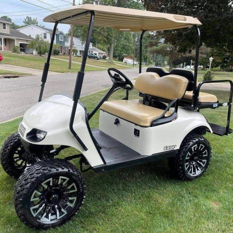WHITE 2009 EZGO TXT GAS GOLF CART - Image 5