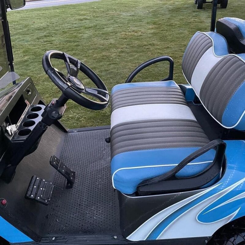 Sky Blue Ezgo TXT GAS Golf Cart - Image 6