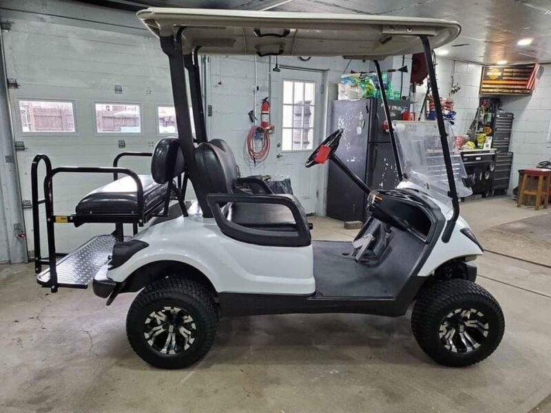 WHITE 2009 Yamaha G29 Gas Golf Cart - Image 4