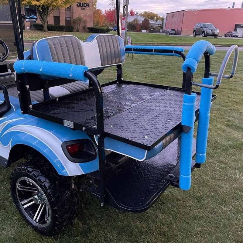 Sky Blue Ezgo TXT GAS Golf Cart - Image 3