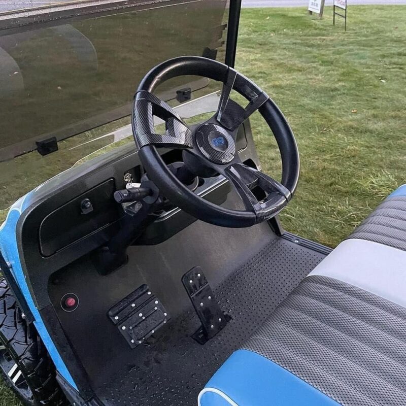 Sky Blue Ezgo TXT GAS Golf Cart - Image 2
