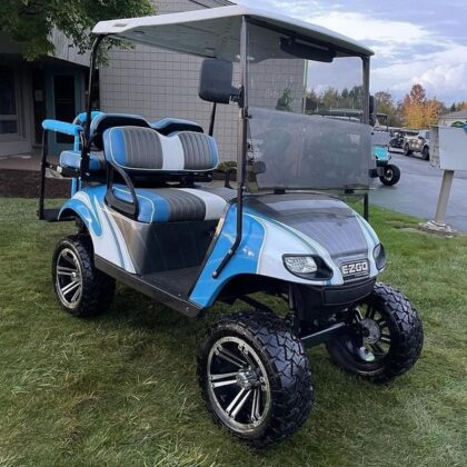 Sky Blue Ezgo TXT GAS Golf Cart