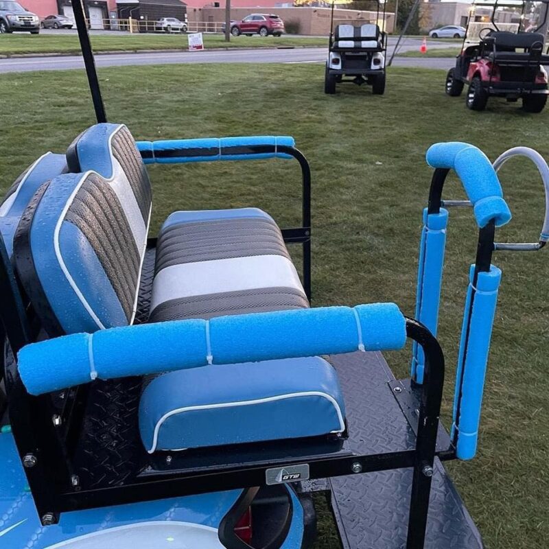 Sky Blue Ezgo TXT GAS Golf Cart - Image 4