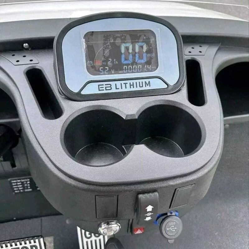 White 2023 ICON i40 Electric LITHIUM Golf Cart - Image 6