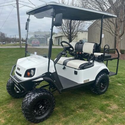White 2019 Electric EZGO Golf Cart