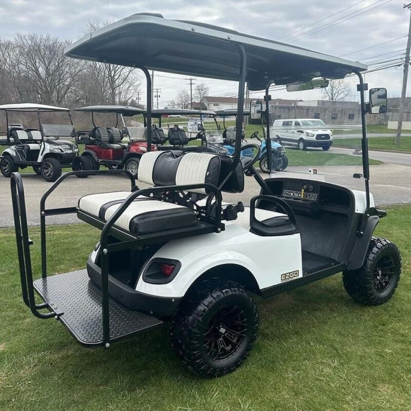 White 2019 Electric EZGO Golf Cart - Image 5
