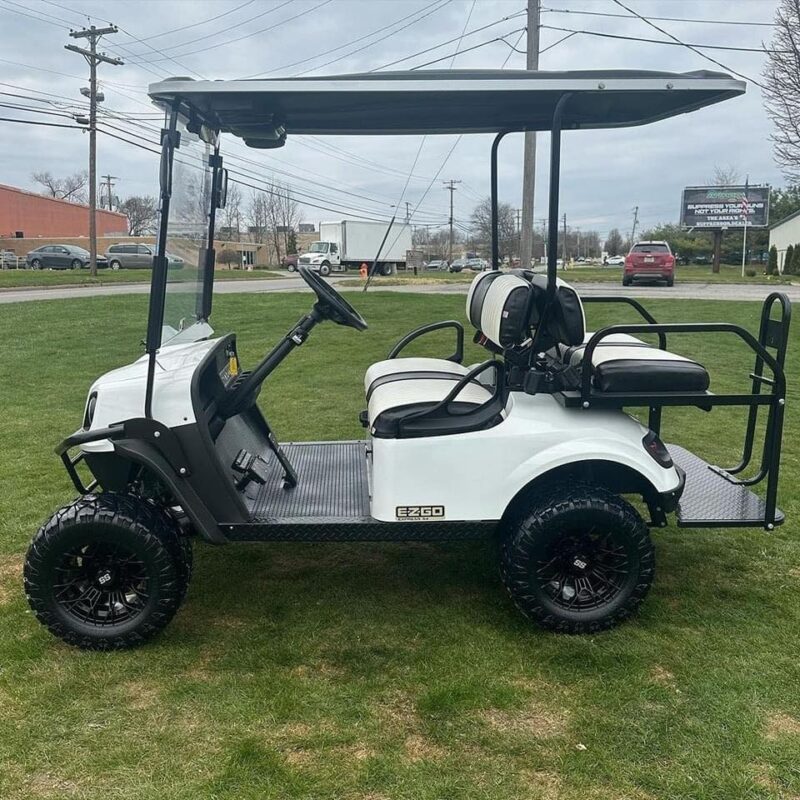 White 2019 Electric EZGO Golf Cart - Image 6