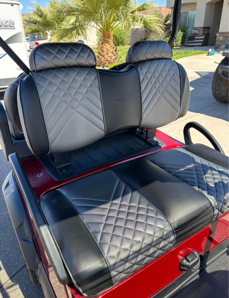 RED ClubCar Golf Cart - 4 passenger Onward - 51V 105ah Eco Battery - Image 2
