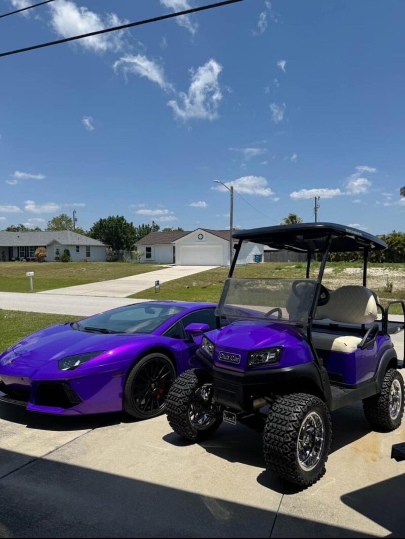 Purple Stunning 2020 Custom club car tempo - Image 2