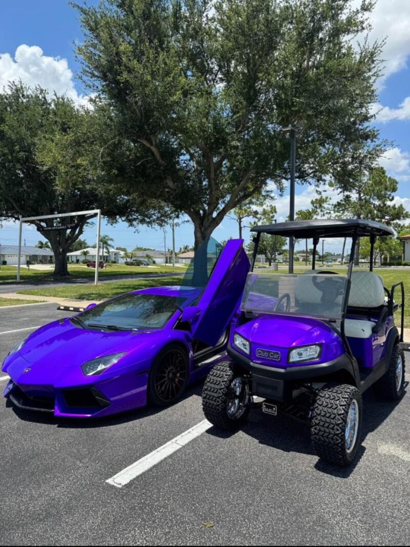 Purple Stunning 2020 Custom club car tempo - Image 4