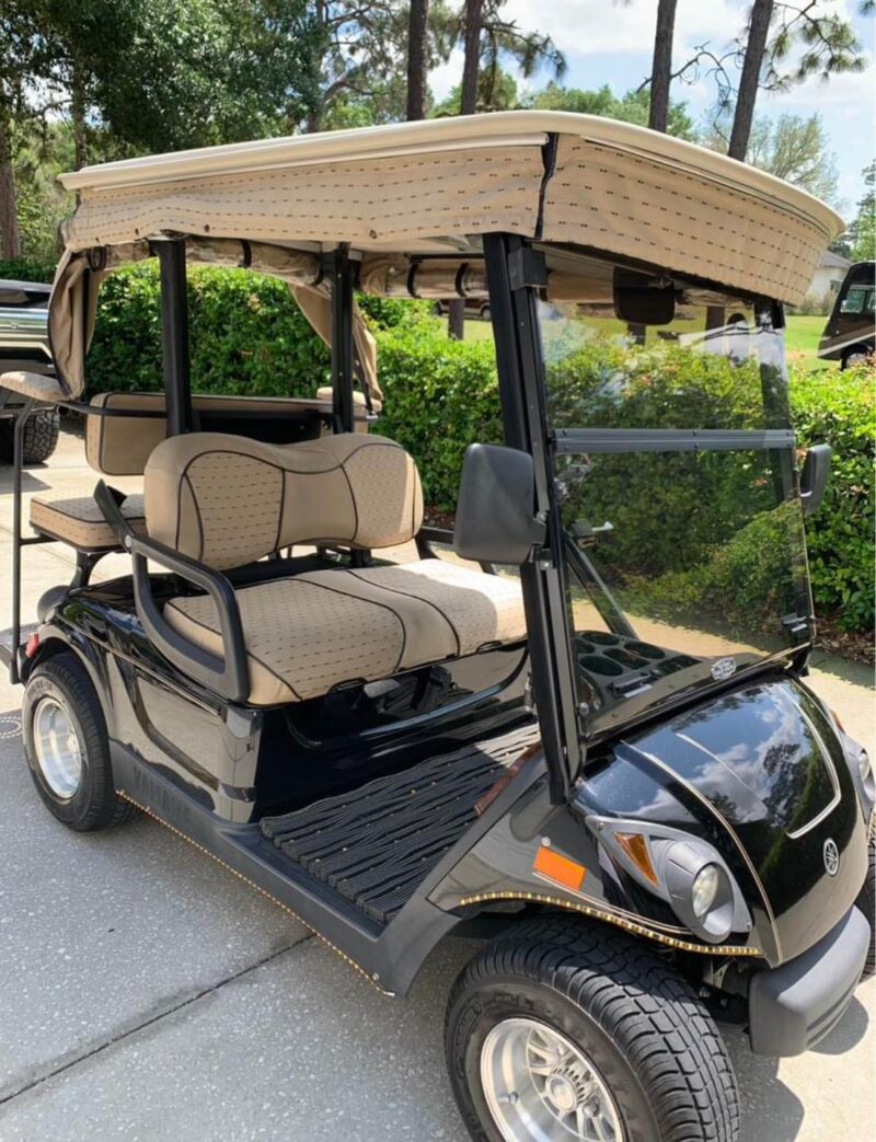 Black 2009 Yamaha Golf cart - Image 2