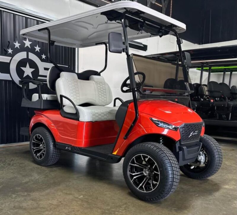 2024 MadJax X-Series 4PNL Golf Cart-RED - Image 5