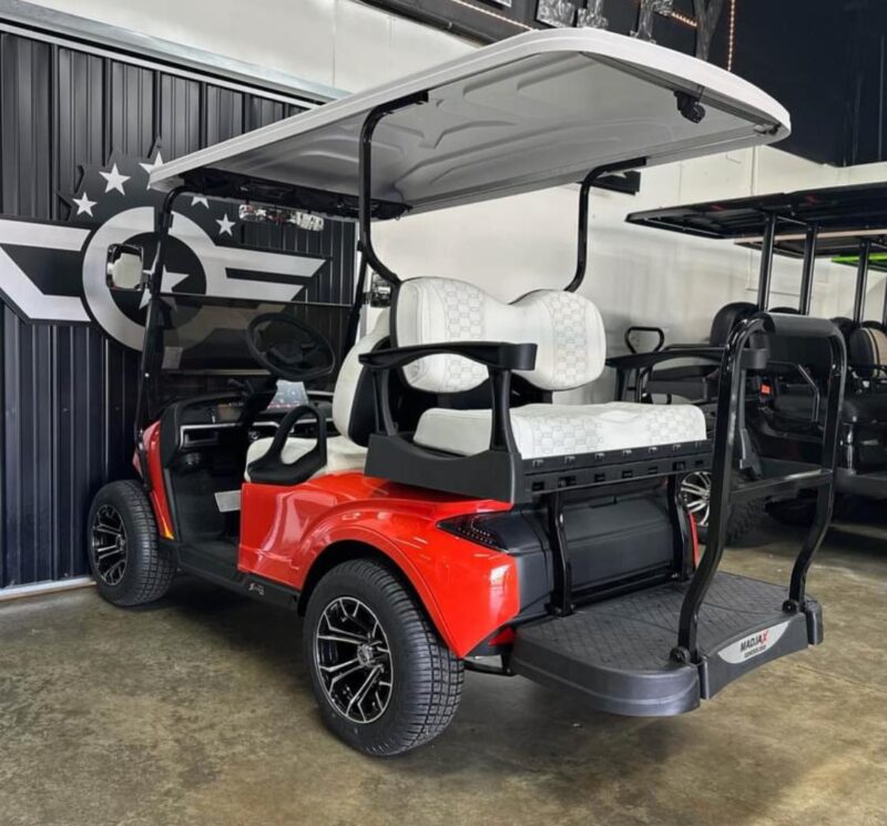 2024 MadJax X-Series 4PNL Golf Cart-RED - Image 7