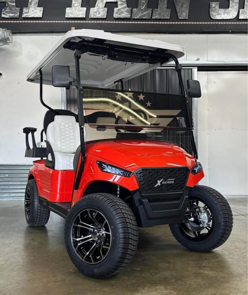 2024 MadJax X-Series 4PNL Golf Cart-RED - Image 3