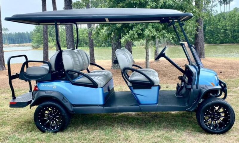 2023 Club Car Onward HP Limo golf cart in beautiful ice blue. - Image 4