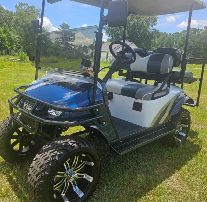 BLUE & WHITE 2019 Ezgo TXT 48 VOLT