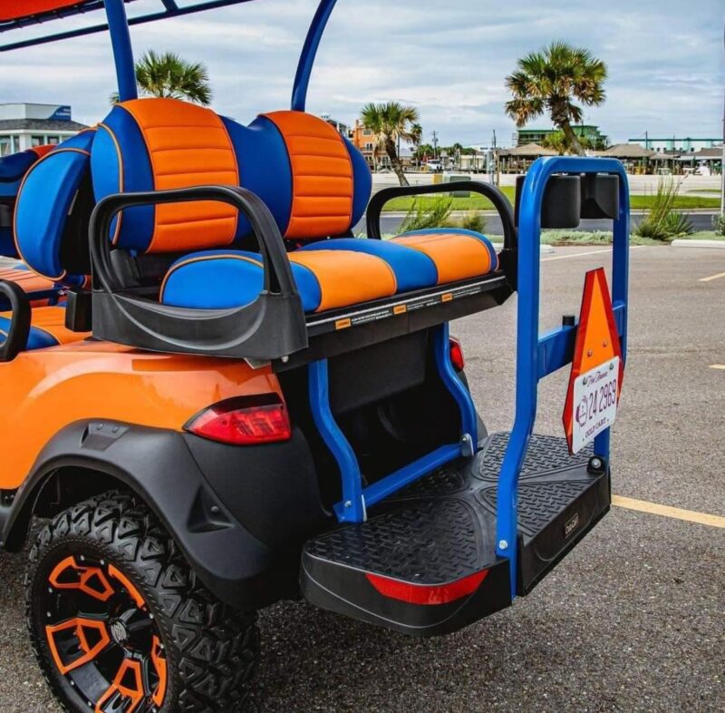 CUSTOM 2023 Club Car Onward 6-Passenger Gas Golf Car in custom CORAL REEF colors! - Image 4