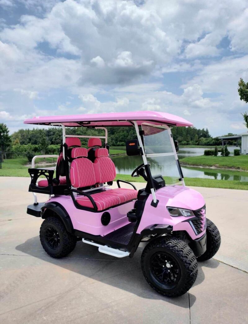 2024 Barbie Pink KK Golf Kart - Image 6