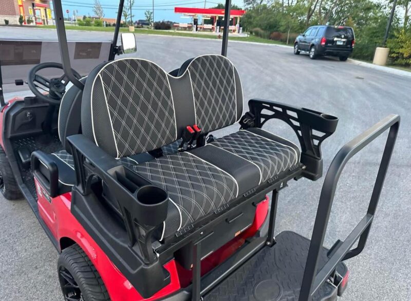 RED 2024 Vivid EV lithium powered golf cart - Image 8