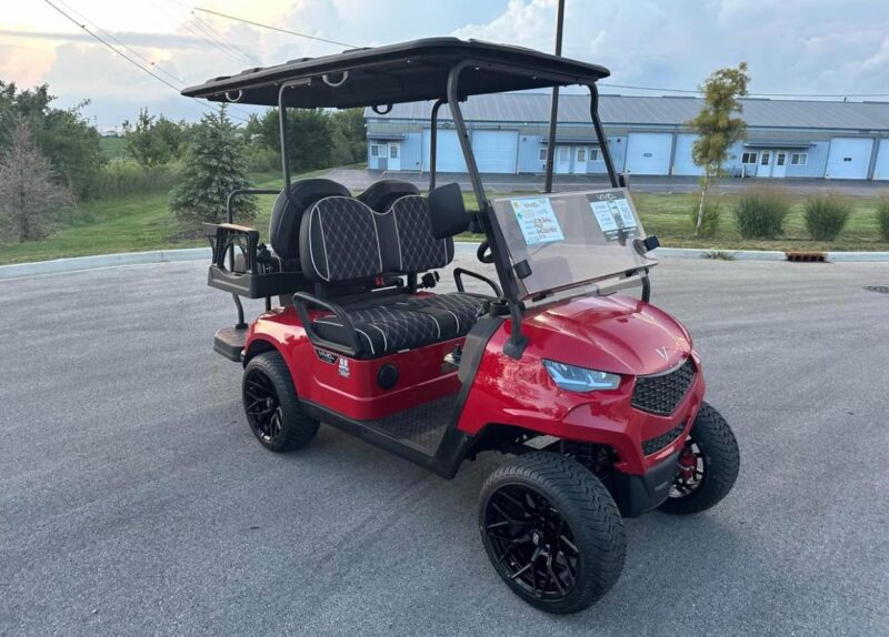 RED 2024 Vivid EV lithium powered golf cart - Image 14