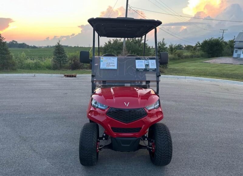 RED 2024 Vivid EV lithium powered golf cart - Image 13