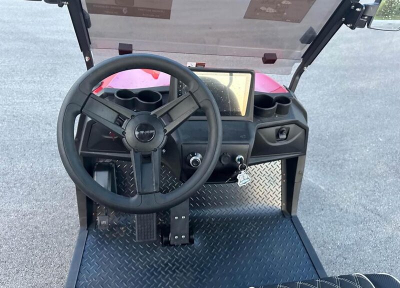RED 2024 Vivid EV lithium powered golf cart - Image 5