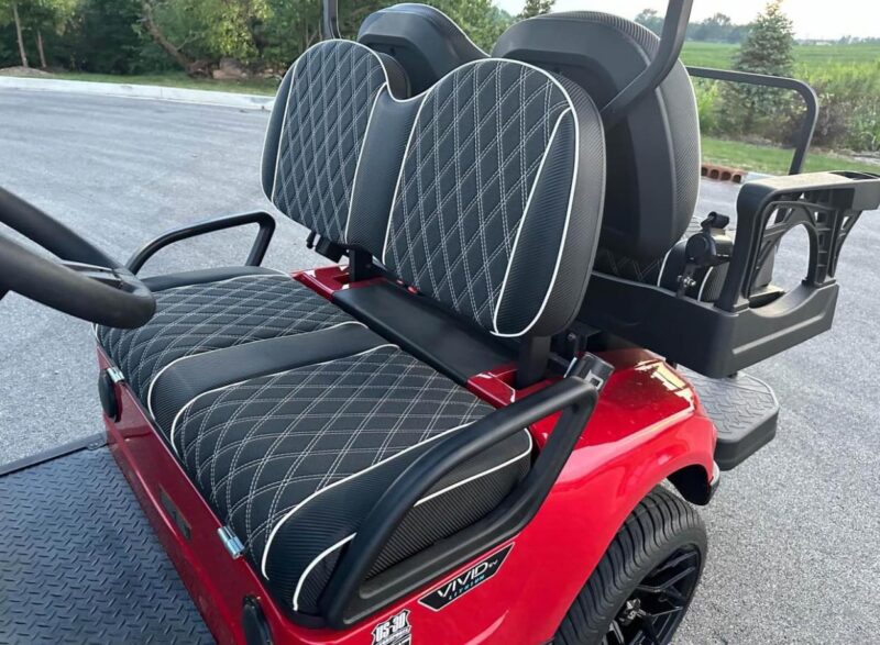 RED 2024 Vivid EV lithium powered golf cart - Image 10